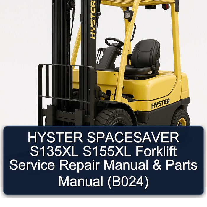 Hyster Spacesaver S135XL S155XL Forklift Parts (B024) Catalog PDF