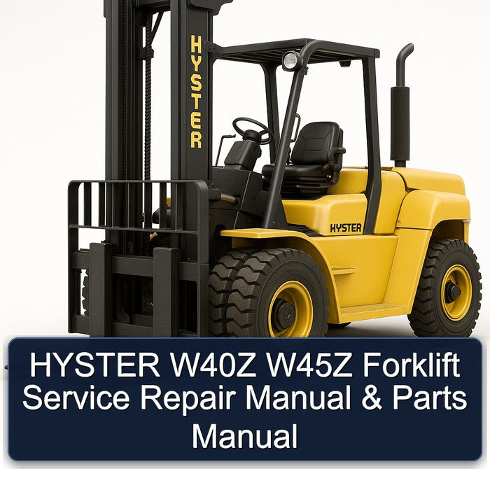 Hyster W40Z W45Z Forklift Parts Catalog PDF