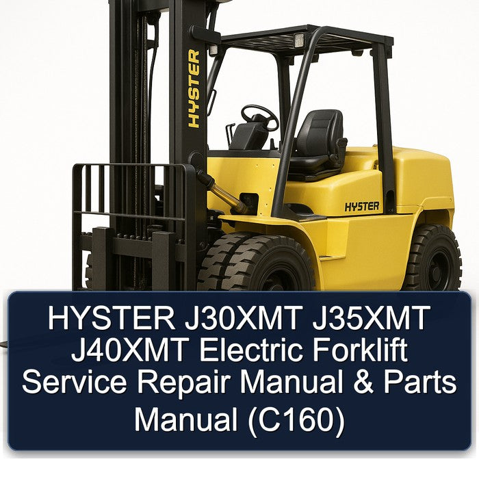 Hyster J30XMT J35XMT J40XMT Electric Forklift Parts (C160) Catalog