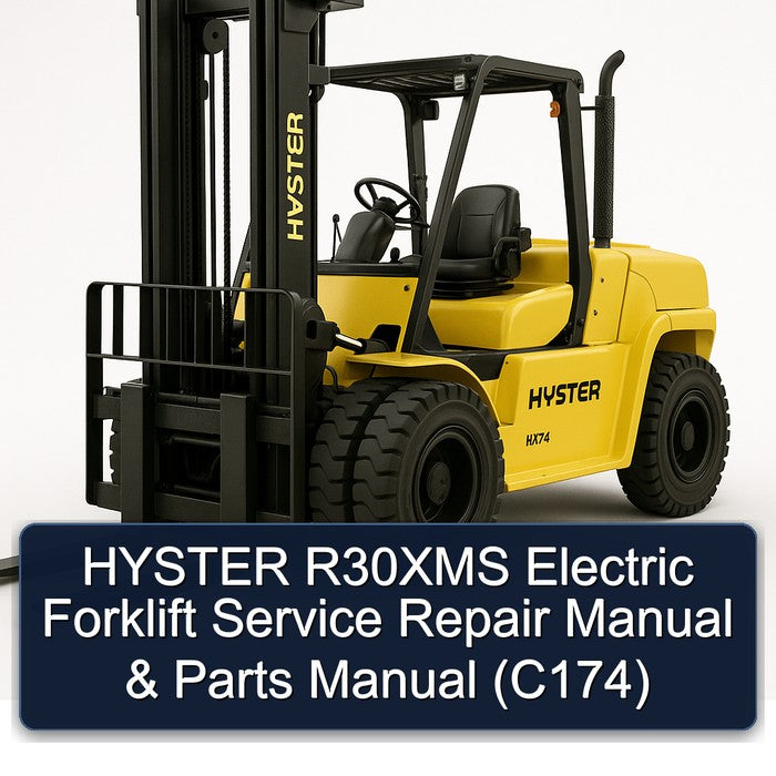 Hyster R30XMS Electric Forklift Parts (C174) Catalog PDF