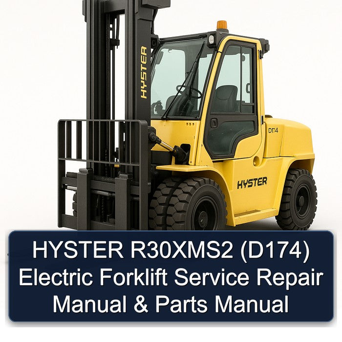 Hyster R30xms2 (D174) Electric Forklift Parts Catalog PDF