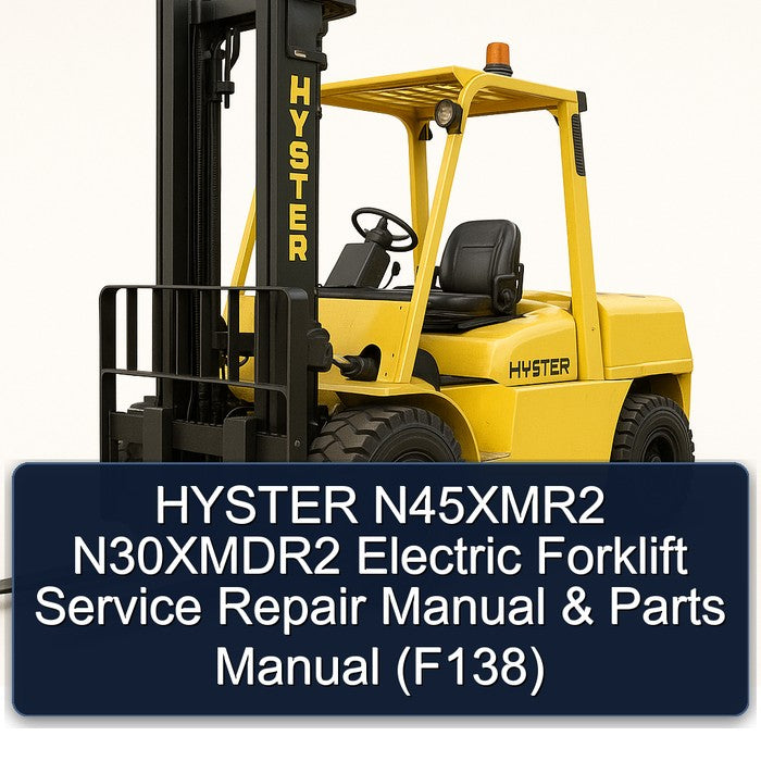 Hyster N45xmr2 N30xmdr2 Electric Forklift Parts (F138) Catalog