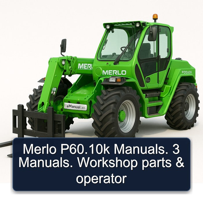 Merlo P60.10k . 3 Parts Operator Service Repair Workshop Manual PDF
