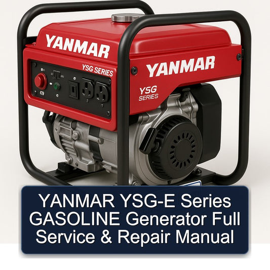 Yanmar YSG-E Series Gasoline Generator Service Repair Workshop Manual