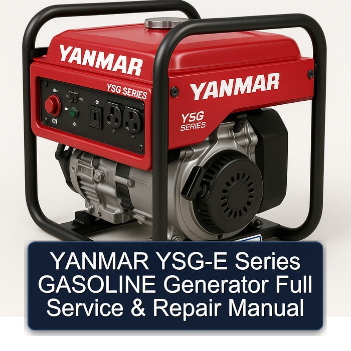 Yanmar YSG-E Series Gasoline Generator Service Repair Workshop Manual PDF