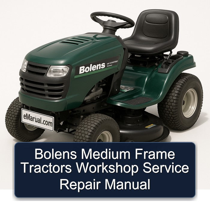 Bolens Medium Frame Tractors Service Repair Workshop Manual PDF