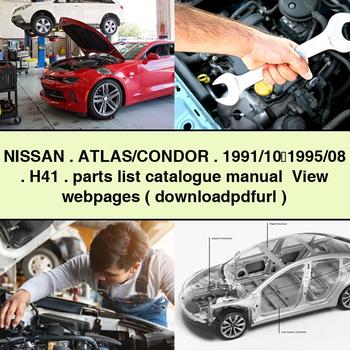 NISSAN ATLAS/CONDOR 1991/10～1995/08 H41 parts list catalogue Manual View webpages (   )