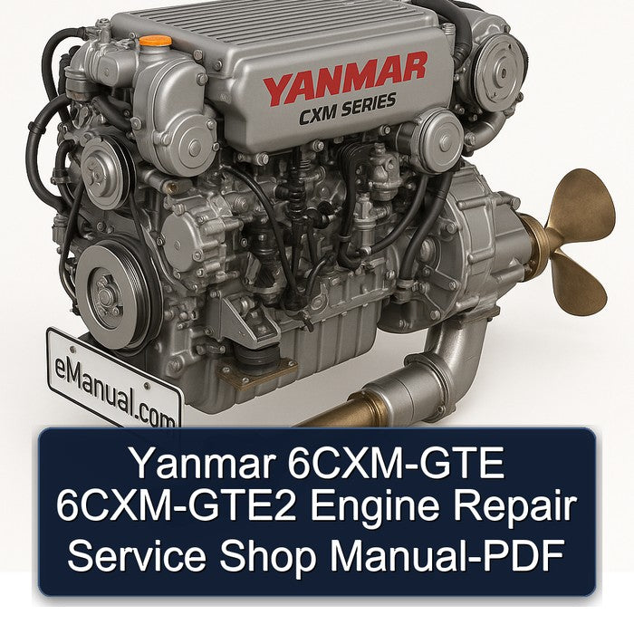 Yanmar 6CXM-GTE 6CXM-GTE2 Engine Shop Service Repair Workshop Manual PDF