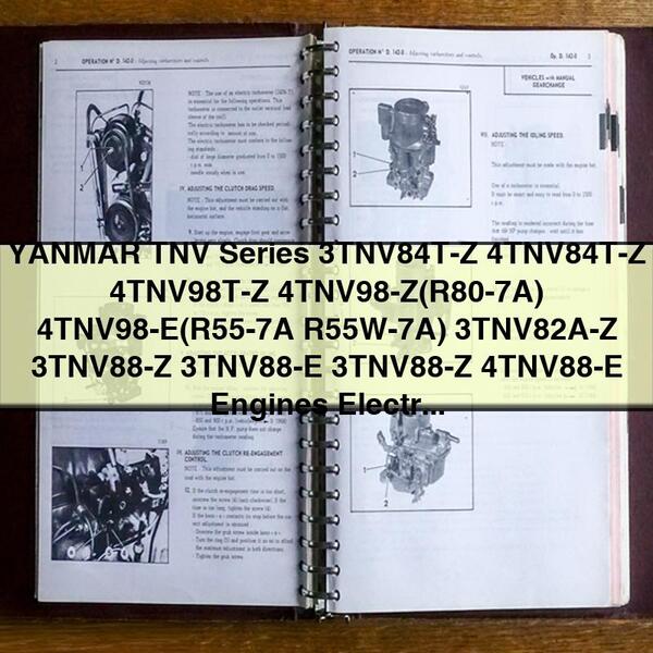 Yanmar TNV Series Engines Electrical Control Tool Operation Service Repair Workshop Manual PDF