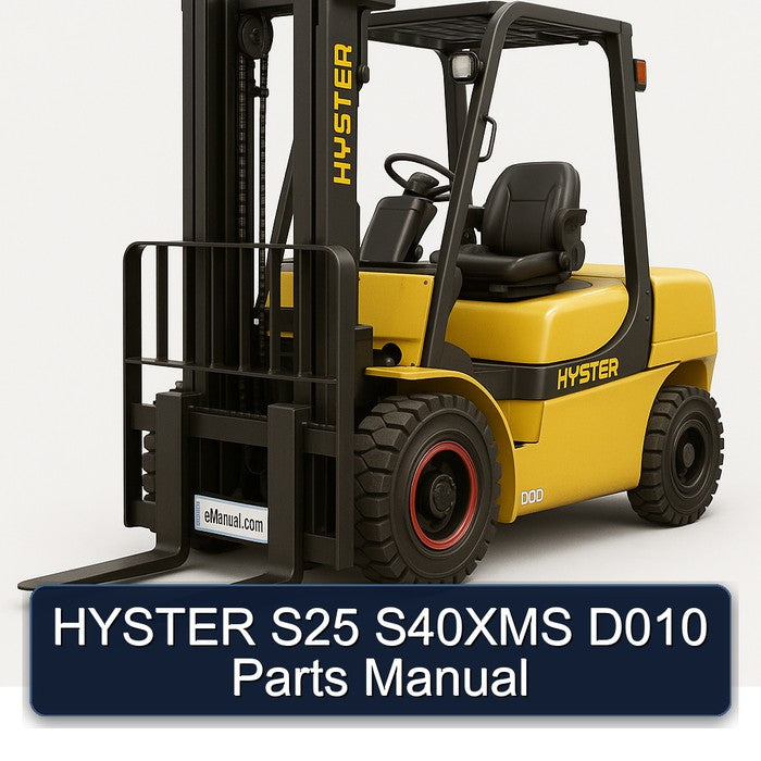 Hyster S25 S40XMS D010 Parts Catalog PDF