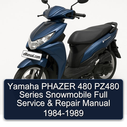 1984-1989 Yamaha Phazer 480 PZ480 Series Snowmobile Service Repair Workshop Manual