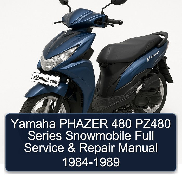 1984-1989 Yamaha Phazer 480 PZ480 Series Snowmobile Service Repair Workshop Manual PDF