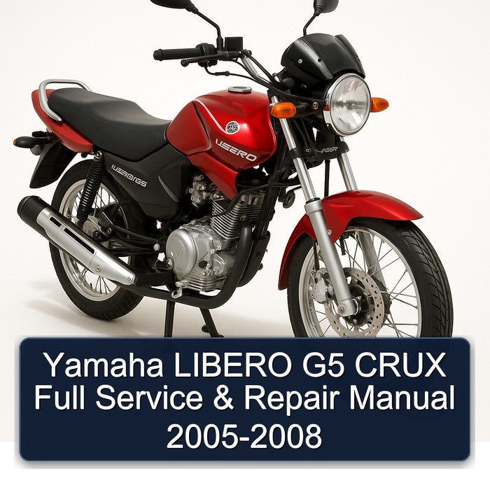 2005-2008 Yamaha Libero G5 Crux Service Repair Workshop Manual PDF