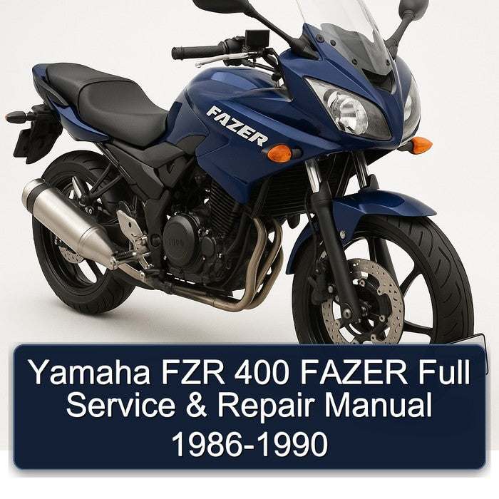 1986-1990 Yamaha Fazer FZR 400 Service Repair Workshop Manual PDF
