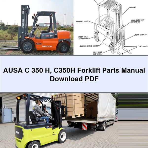 Ausa C 350 H C350H Forklift Parts Catalog PDF