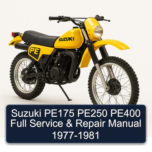 1977-1981 Suzuki PE Series PE175 PE250 PE400 Service Repair Workshop Manual