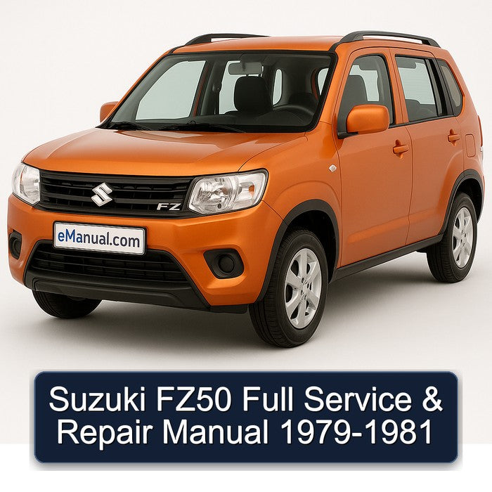 1979-1981 Suzuki FZ Models FZ50 Service Repair Workshop Manual PDF
