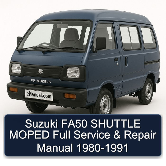 1980-1991 Garelli Moped Suzuki FA50 Shuttle Service Repair Workshop Manual PDF