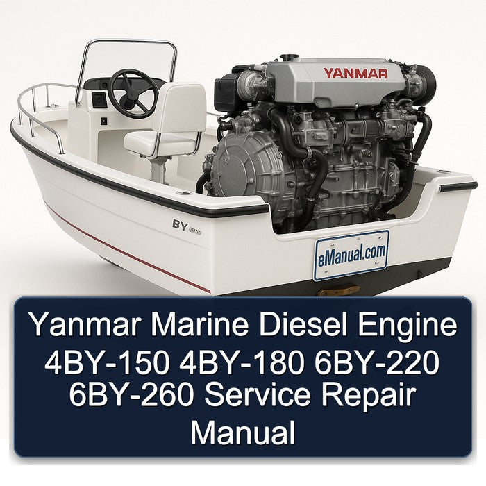 Yanmar Marine Diesel Engine 4BY-150 4BY-180 6BY-220 6BY-260 Service Repair Workshop Manual PDF