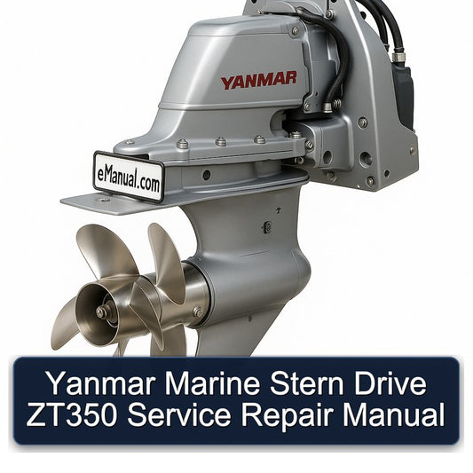 Yanmar Marine Stern Drive ZT350 Service Repair Workshop Manual