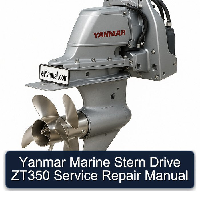 Yanmar Marine Stern Drive ZT350 Service Repair Workshop Manual PDF
