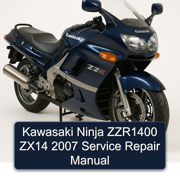 2007 Kawasaki Ninja ZZR1400 ZX14 Service Repair Workshop Manual