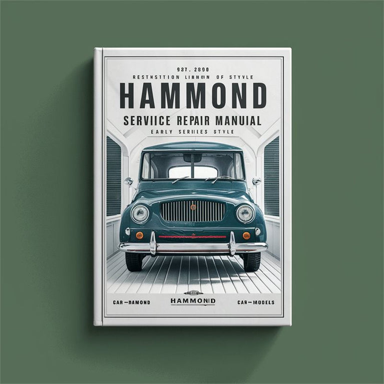 Hammond Organ -early Models ( B C Series Service Repair Workshop Manual PDF