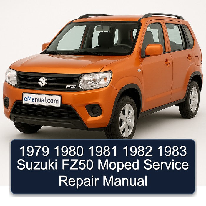 1981-1983 Garelli Moped Suzuki FZ50 Service Repair Workshop Manual PDF