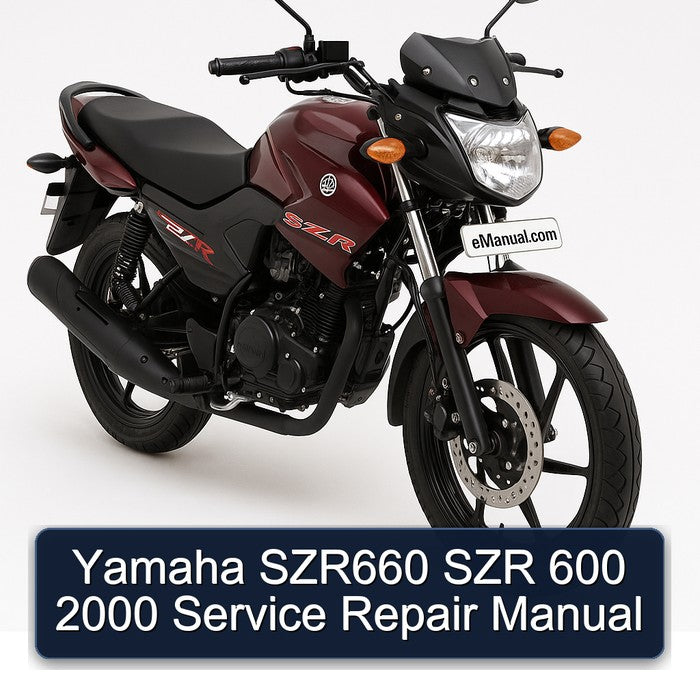 2000 Yamaha SZR Models SZR660 600 Service Repair Workshop Manual PDF