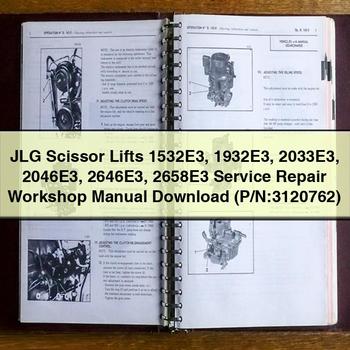 JLG Scissor Lifts 1532e3 1932e3 2033e3 2046e3 2646e3 2658e3 (p/n:3120762) Service Repair Workshop Manual