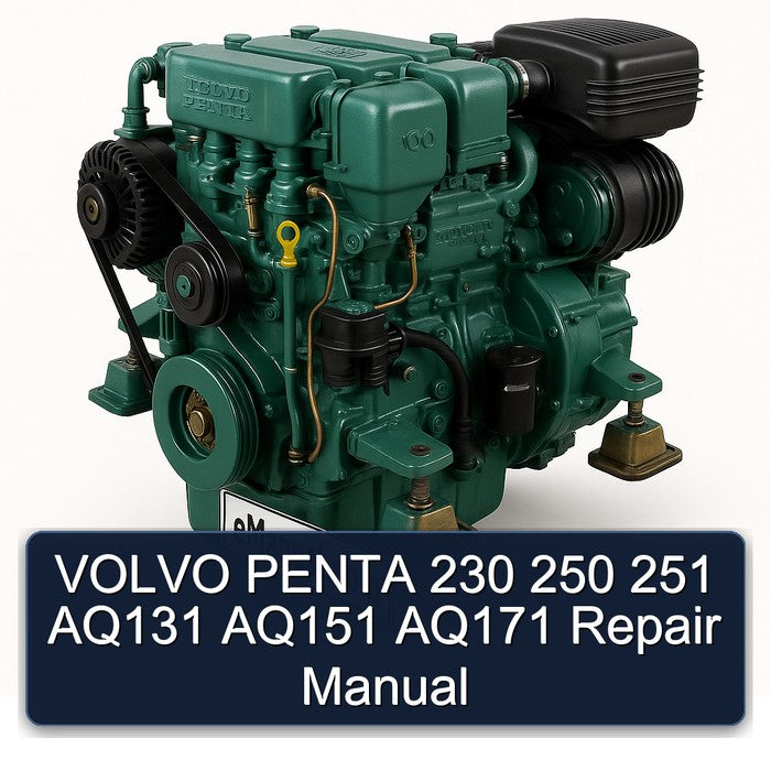 Volvo Penta 230 250 251 AQ131 AQ151 AQ171 Service Repair Workshop Manual PDF