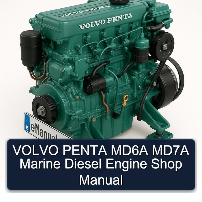 Volvo Penta MD6A MD7A Marine Diesel Engine Shop Service Repair Workshop Manual PDF