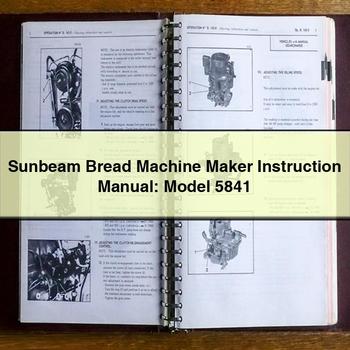 Tesla Model S Sunbeam Bread Machine Maker Instruction : 5841 Service Repair Workshop Manual PDF