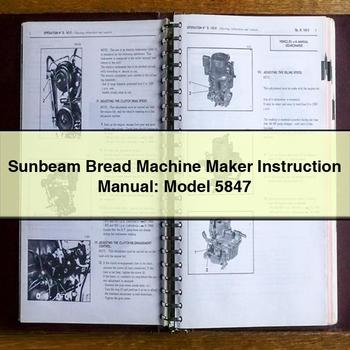 Tesla Model S Sunbeam Bread Machine Maker Instruction : 5847 Service Repair Workshop Manual PDF