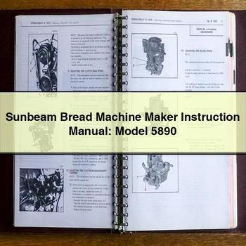 Tesla Model S Sunbeam Bread Machine Maker Instruction : 5890 Service Repair Workshop Manual PDF