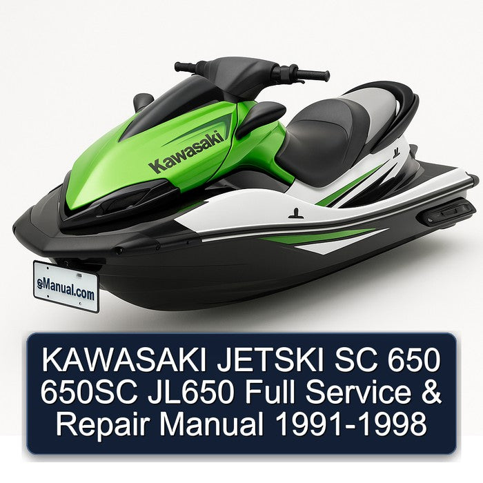 1991-1998 Kawasaki Jetski SC 650 650SC JL650 Service Repair Workshop Manual