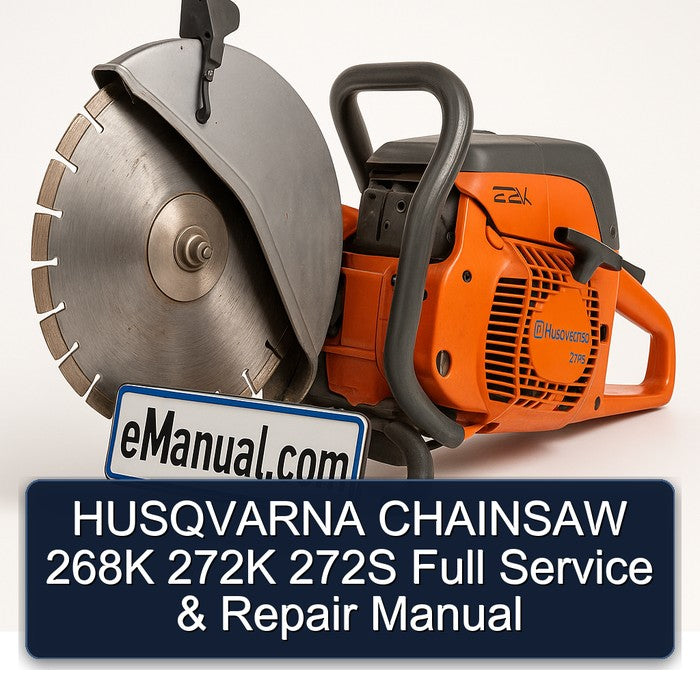 Husqvarna Chainsaw 268K 272K 272S Service Repair Workshop Manual PDF