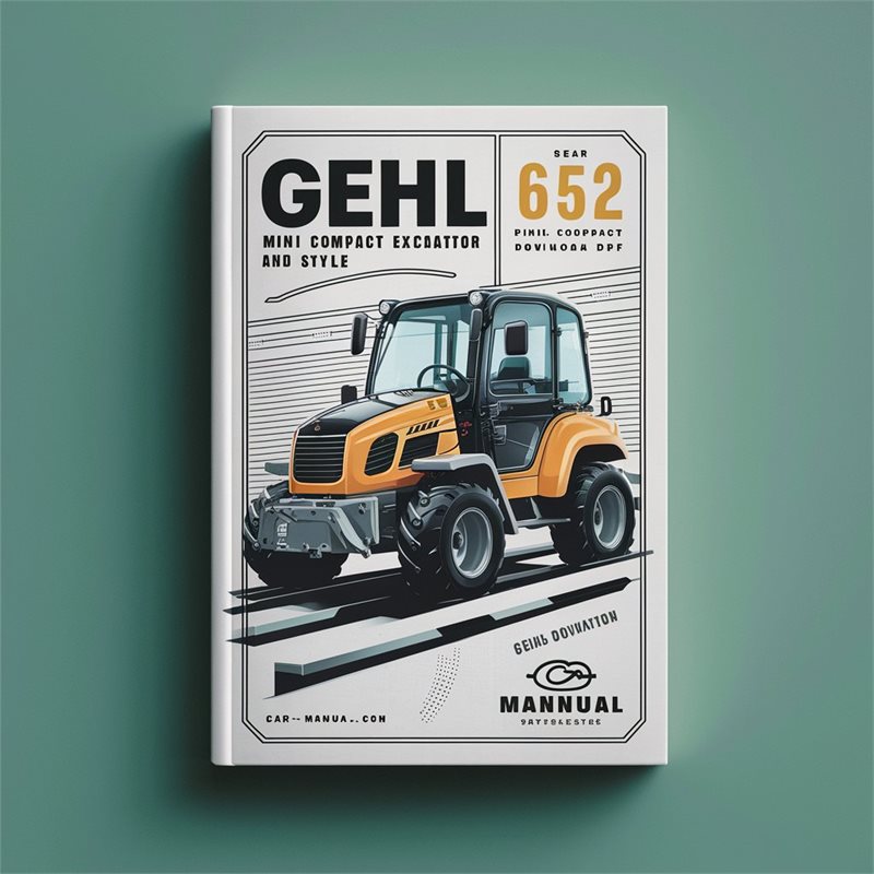 Gehl 652 Mini Compact Excavator Parts 918042 Catalog PDF