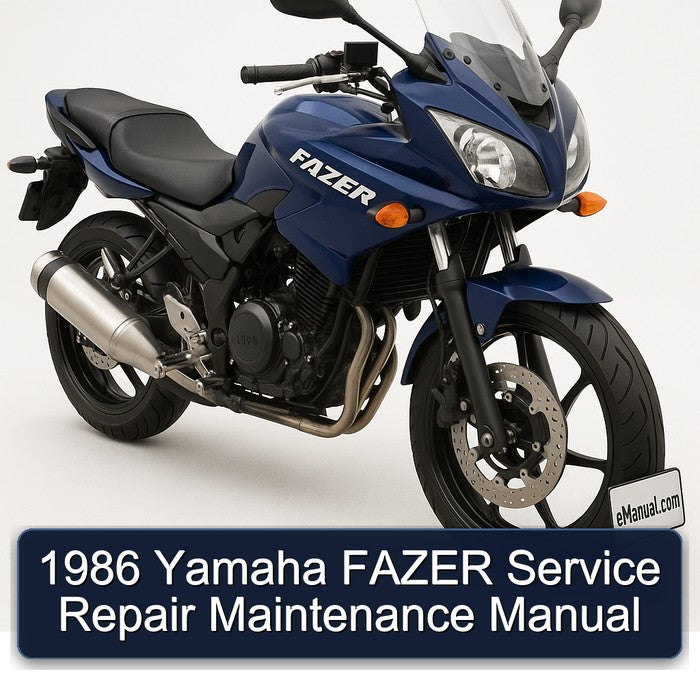 1986 Yamaha Fazer Service Repair Workshop Manual PDF