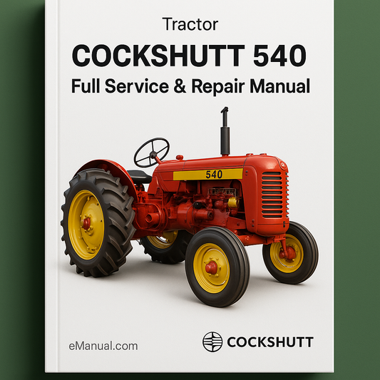 Cockshutt 540 Tractor Full Service Repair Manual