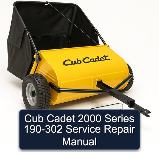 2000 Cub Cadet Series 190-302 Service Repair Workshop Manual