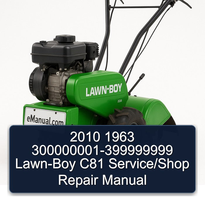 300000001-399999999 LAWN-BOY C81 /shop Service Repair Workshop Manual PDF