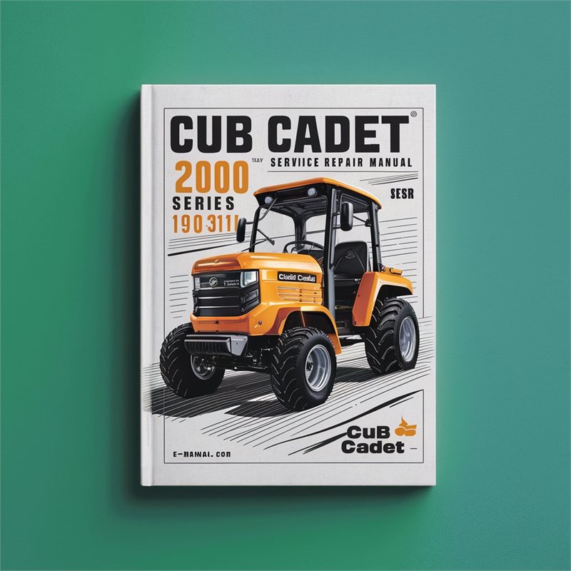 2000 Cub Cadet Series 190-301 Service Repair Workshop Manual PDF