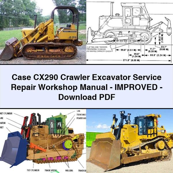 Case CX290 Crawler Excavator -improved Service Repair Workshop Manual PDF