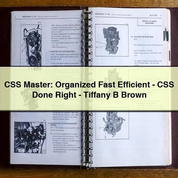 CSS Master: Organized Fast Efficient-CSS Done Right-Tiffany B Brown