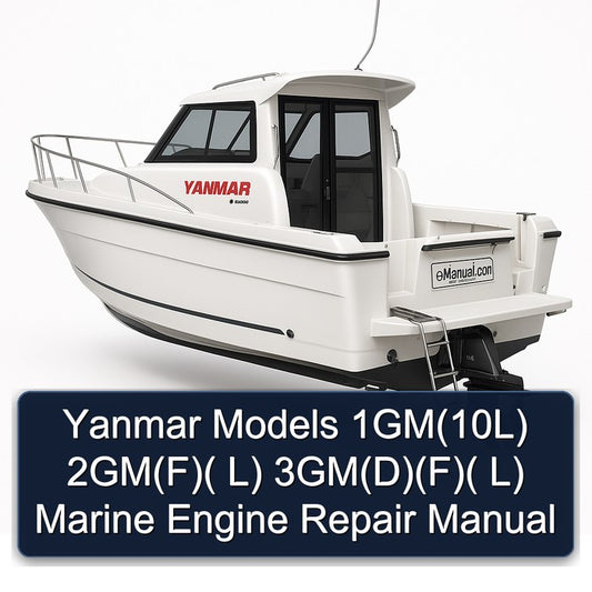 Yanmar Models 1gm(10l) 2gm(f)( L) 3gm(d)(f)( Marine Engine Service Repair Workshop Manual