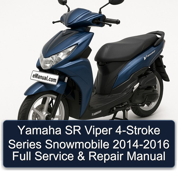 2014-2016 Yamaha SR Viper 4-stroke Series Snowmobile Service Repair Workshop Manual PDF