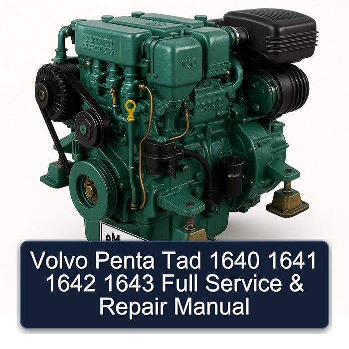 Volvo Penta Tad 1640 1641 1642 1643 Service Repair Workshop Manual PDF
