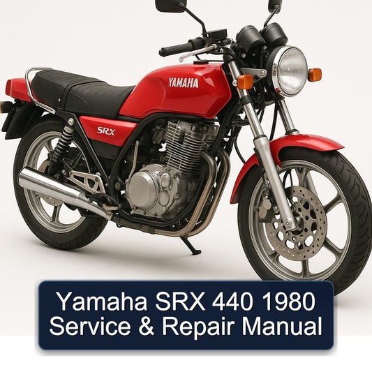 1980 Yamaha SRX Models 440 Service Repair Workshop Manual