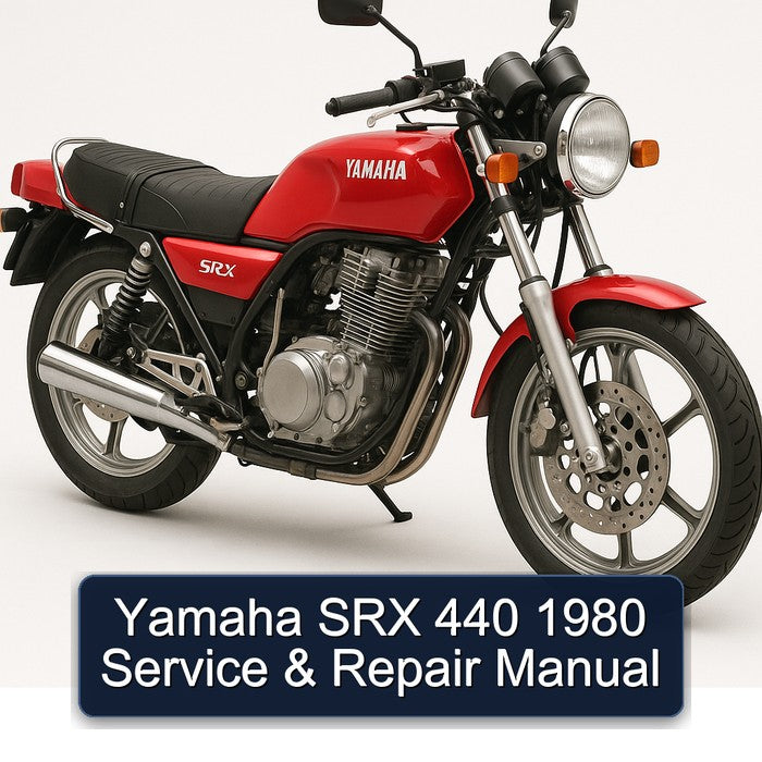 1980 Yamaha SRX Models 440 Service Repair Workshop Manual PDF
